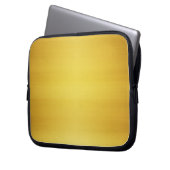 Gold Brushed Metal Laptopschutzhülle (Vorderseite Links)
