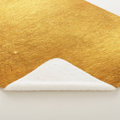 Gold Brushed Metal Sherpadecke (3/4)