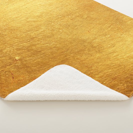 Gold Brushed Metal Sherpadecke (3/4)