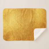 Gold Brushed Metal Sherpadecke (Vorderseite (Horizontal))