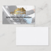 Gold Bubble Auto Wash Logo Visitenkarte (Vorne/Hinten)