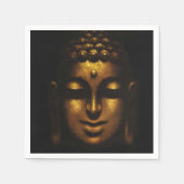 Gold Buddha Face Paper Napkins Serviette (Vorderseite)