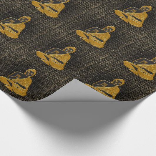 Gold Buddha Geschenkpapier (Ecke)