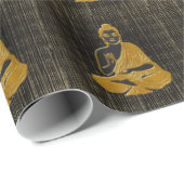 Gold Buddha Geschenkpapier (Rolleneckpunkt)