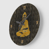 Gold Buddha Große Wanduhr (Winkel)