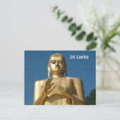 Gold Buddha Image Postkarte (Stehend Vorderseite)