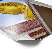 Gold Buddha in Thailand Fotodruck (Ecke)