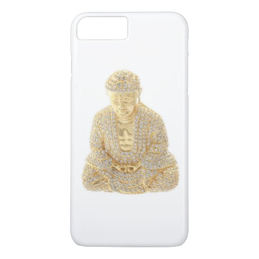 Gold Buddha Kristall Case-Mate iPhone Hülle (Rückseite)