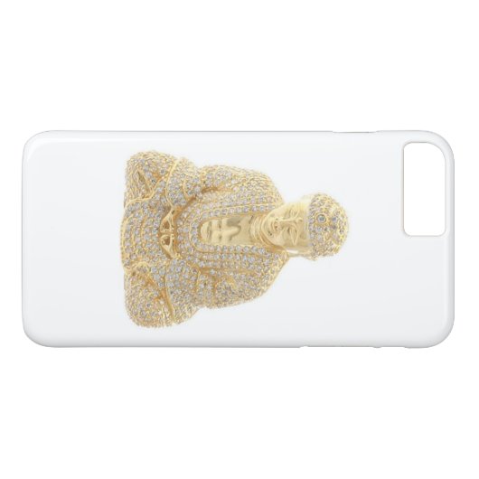 Gold Buddha Kristall Case-Mate iPhone Hülle (Rückseite (Horizontal))