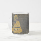 Gold Buddha Mattglastasse (Vorderseite Links)