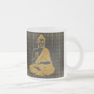Gold Buddha Mattglastasse