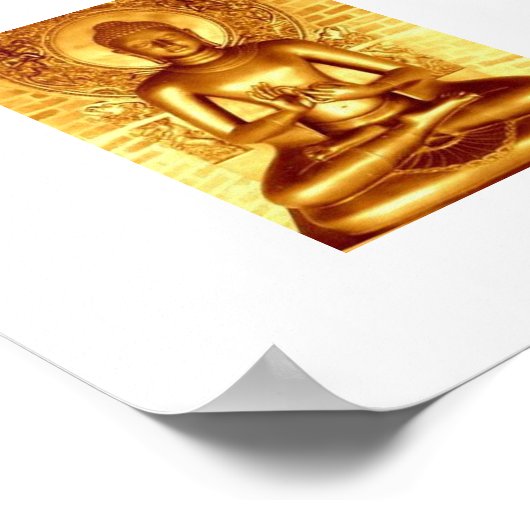 Gold Buddha Poster (Ecke)
