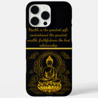 Gold Buddha sitzend in Lotus Pose.