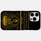 Gold Buddha sitzend in Lotus Pose. Case-Mate iPhone Hülle (Rückseite (Horizontal))