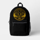 Gold Buffalo steht majestätisch in der Natur Bedruckter Rucksack (Vorderseite)