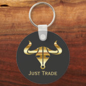 Gold Bull Just Trade Schlüsselanhänger (Vorderseite)