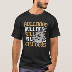 Gold Bulldogs Schulgeist Maskottchen Bulldogge Sto T-Shirt