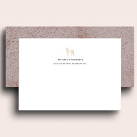 Gold Bullmastiff Dog Walker Elegantes Monogramm