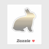 Gold Bunny Aufkleber (Blatt)
