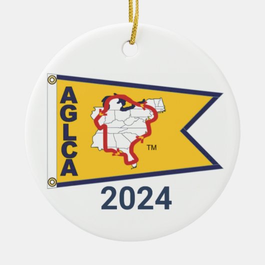 Gold Burgee (2024) Keramik Ornament (Vorne)