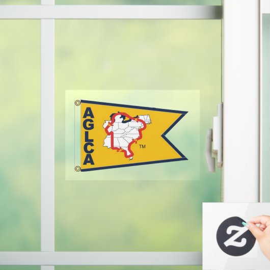 Gold Burgee Window Clying Fensteraufkleber (Zuhause)