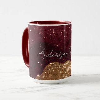 Gold Burgund Luxus Moderne Kollektion Tasse