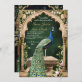 Gold Burgundy Mehendi Henna Indian Wedding Invitat Einladung (Vorne/Hinten)