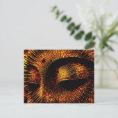 Gold Burst Buddha Postcard Postkarte (Stehend Vorderseite)
