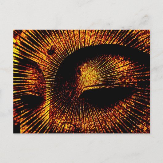 Gold Burst Buddha Postcard Postkarte (Vorderseite)