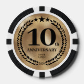 Gold Business 10. Jubiläum Pokerchips (Vorderseite)