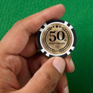 Gold Business 50. Jubiläum Pokerchips