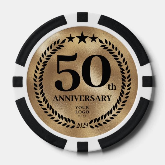 Gold Business 50th Anniversary Pokerchips (Vorderseite)