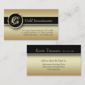 Gold Business Card Beruflich Visitenkarte (Vorne/Hinten)