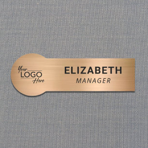 Gold Business Firmenlogo Namensschild