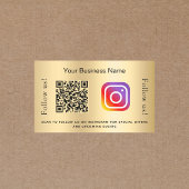 Gold Business qr Codeinstagramm Rechteckiger Aufkleber