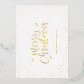 Gold Business Weihnachten Folien Feiertagskarte (Vorderseite)