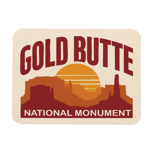 Gold Butte National Monument Nevada Wüste Magnet (Horizontal)