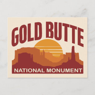 Gold Butte National Monument Nevada-Wüste Postkarte