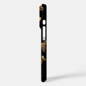 Gold Butterfats Black Case-Mate iPhone Hülle (Rückseite / Links)