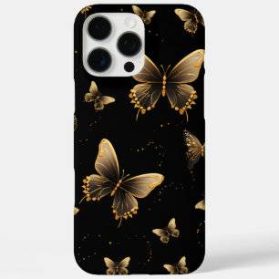 Gold Butterfats Black iPhone 16 Pro Max Hülle