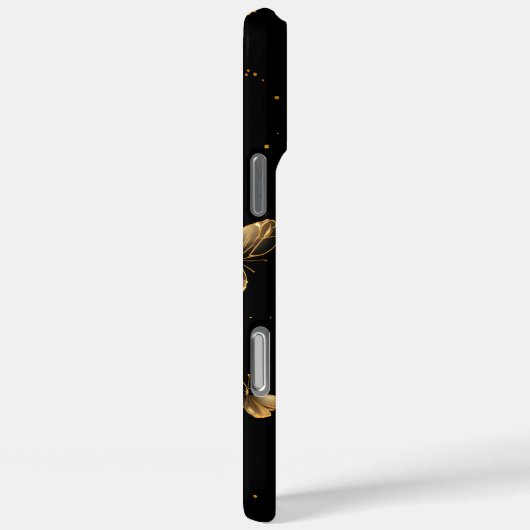Gold Butterfats Black Case-Mate iPhone Hülle (Rückseite / Rechts)
