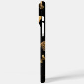 Gold Butterfats Black Case-Mate iPhone Hülle (Rückseite / Links)