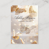 Gold Butterfly Handmade Schmuck Earring Display Visitenkarte (Rückseite)