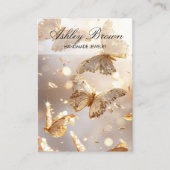 Gold Butterfly Handmade Schmuck Earring Display Visitenkarte (Vorderseite)