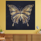 Gold Butterfly Himmelsästhesie Leinwanddruck (Insitu (Wohnzimmer))