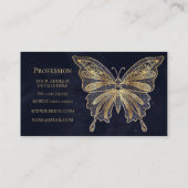 Gold Butterfly Himmelsästhesie Visitenkarte (Rückseite)