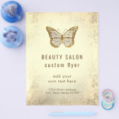 Gold Butterfly Logo Flyer (Einzeln)