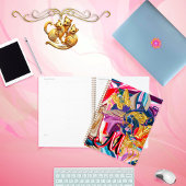 Gold Butterfly Rotes Monogramm Abstraktes Rotes Fl Planer