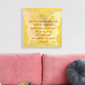 Gold Butterfly Shadow mit KJV Bible Verse Leinwanddruck (Insitu (Wohnzimmer))