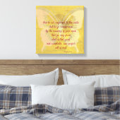 Gold Butterfly Shadow mit KJV Bible Verse Leinwanddruck (Insitu (Schlafzimmer))